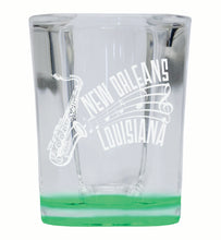 Load image into Gallery viewer, New Orleans Louisiana Souvenir 2 Ounce Engraved Shot Glass Square
