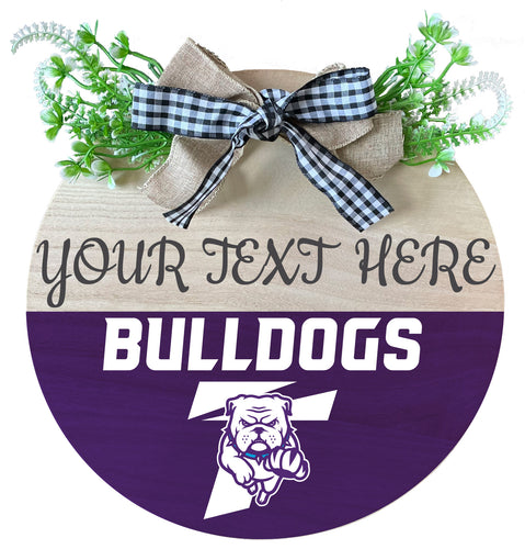 Truman State University Customizable Wooden Wreath Welcome Sign Officially Licensed Collegiate Product 2-Pack