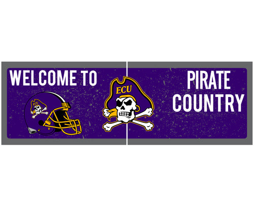 East Carolina Pirates Wood sign with frame Officially Licensed Collegiate Product 