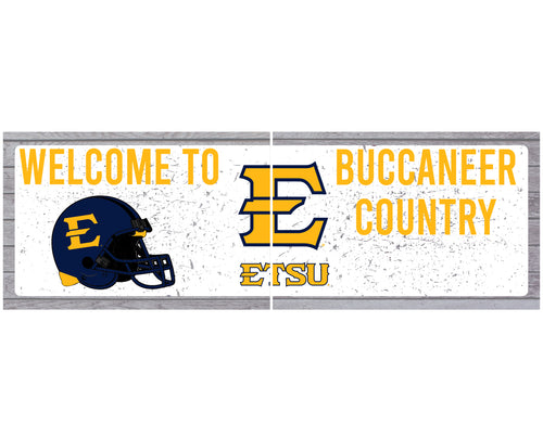 East Tennessee State University Wood sign with frame Officially Licensed Collegiate Product 