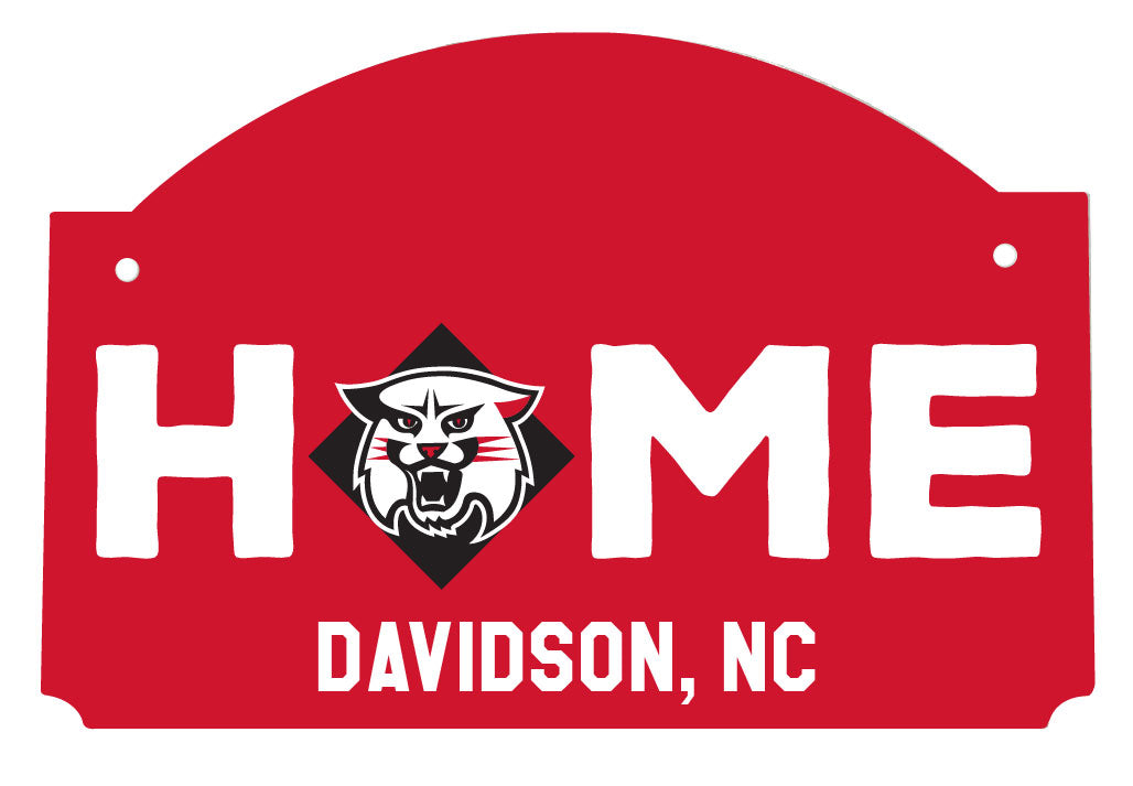 Davidson College Wood sign flat with string Officially Licensed Collegiate Product 