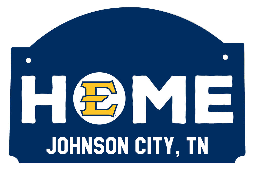 East Tennessee State University Wood sign flat with string Officially Licensed Collegiate Product 