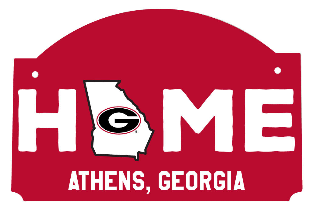 Georgia Bulldogs Wood sign flat with string Officially Licensed Collegiate Product 