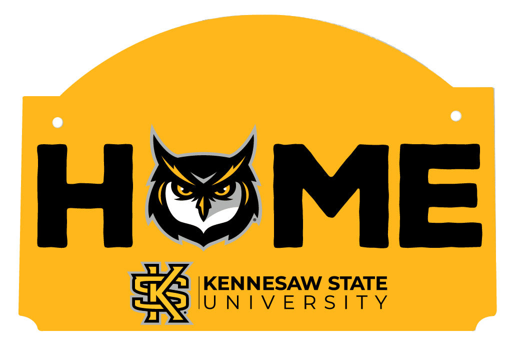 Kennesaw State Unviersity Wood sign flat with string Officially Licensed Collegiate Product 