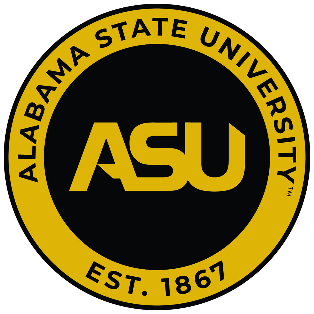 Alabama State University Round Magnet Officially Licensed Collegiate Product 8-Inch