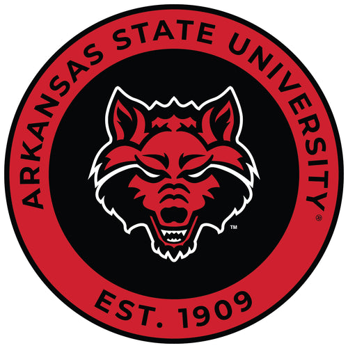 Arkansas State Round Magnet Officially Licensed Collegiate Product 4-Inch