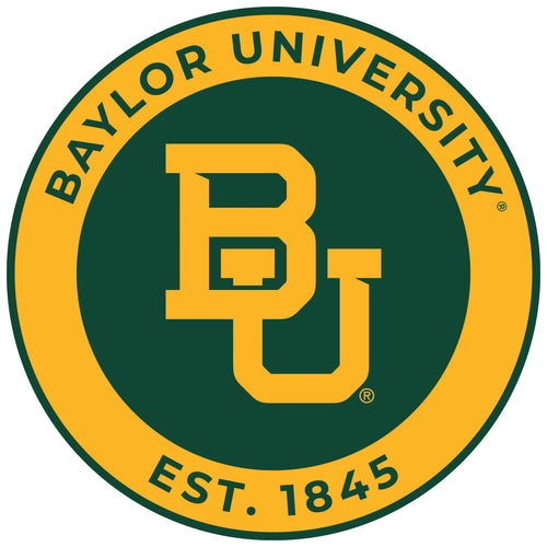 Baylor Bears Round Vinyl Decal Sticker Officially Licensed Collegiate Product 8-Inch