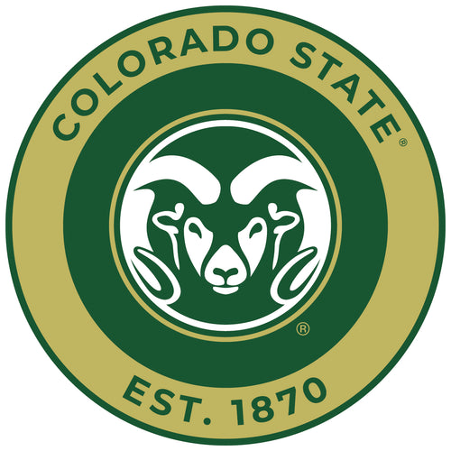 Colorado State Rams Round Magnet Officially Licensed Collegiate Product 6-Inch