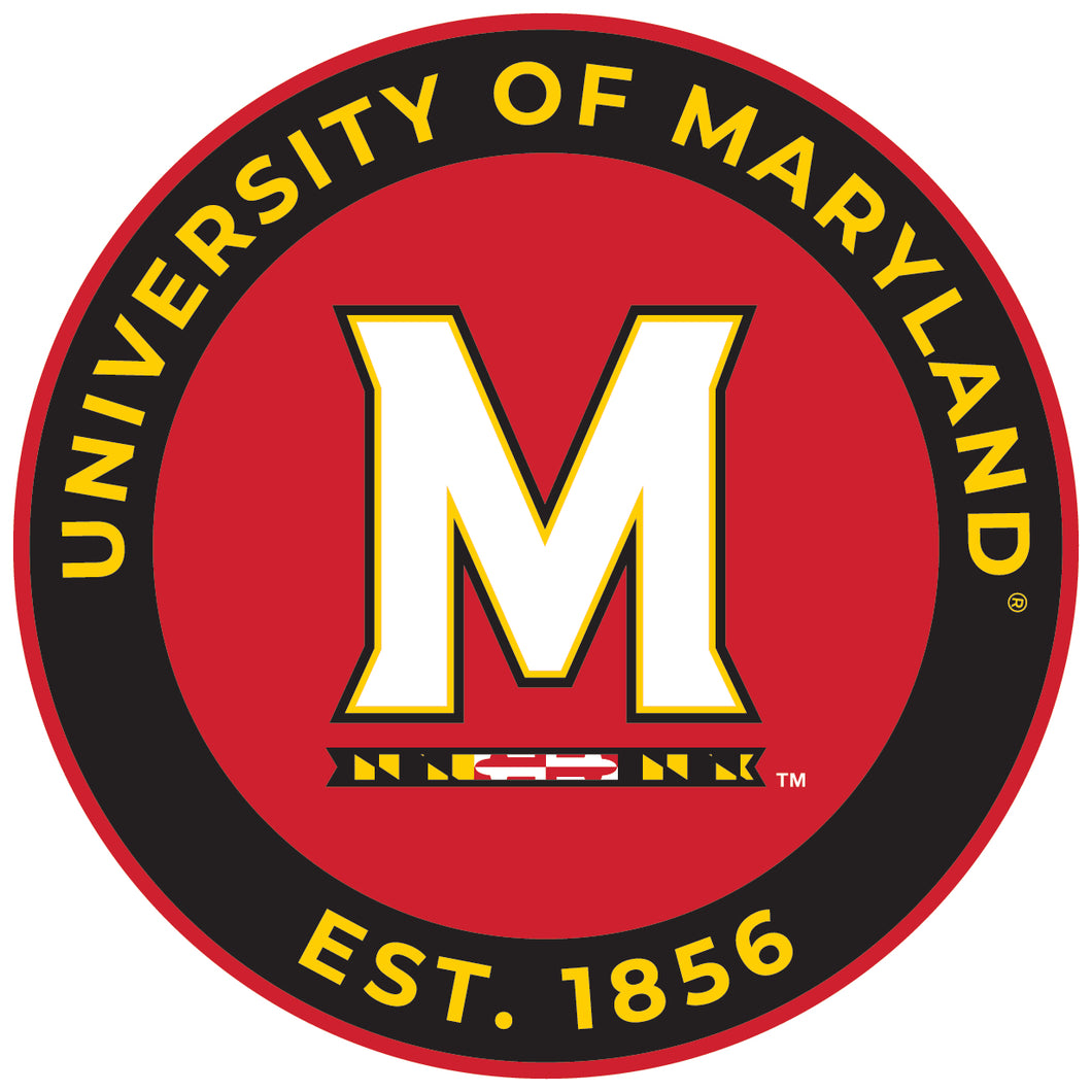 Maryland Terrapins Round Magnet Officially Licensed Collegiate Product 8-Inch