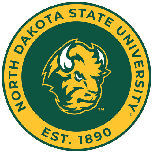 North Dakota State Bison Round Magnet Officially Licensed Collegiate Product 2-Inch