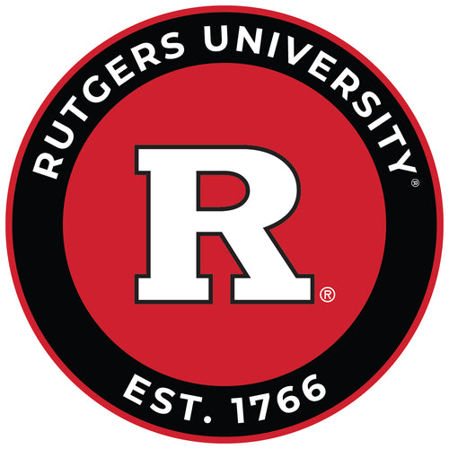 Rutgers Scarlet Knights Round Vinyl Decal Sticker Officially Licensed Collegiate Product 2-Inch