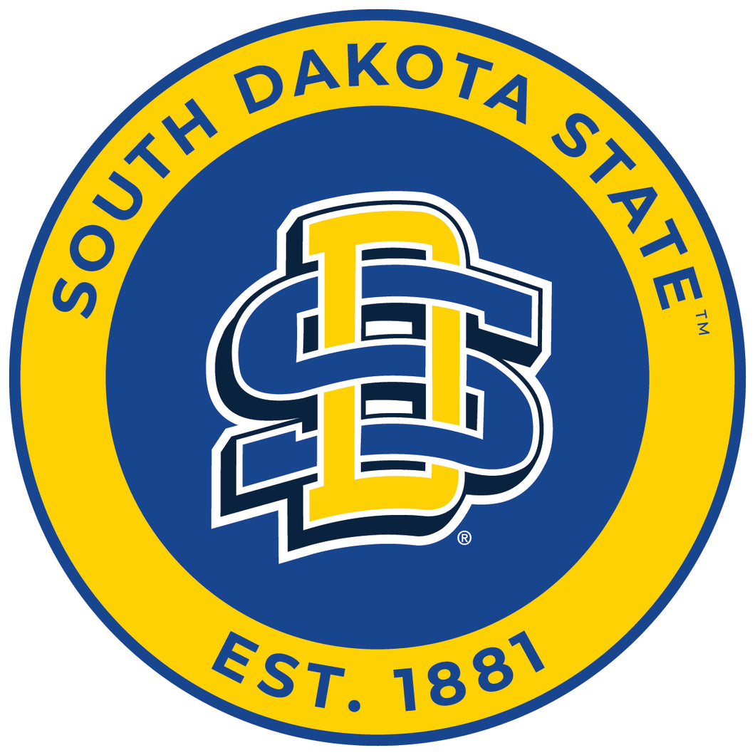 South Dakota State Jackrabbits Round Magnet Officially Licensed Collegiate Product 8-Inch