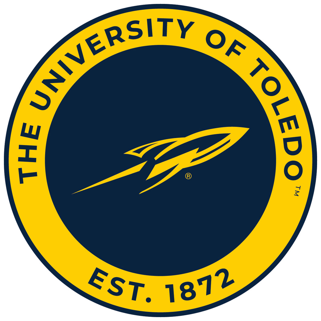 Toledo Rockets Round Magnet Officially Licensed Collegiate Product 4-Inch