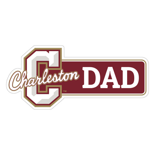 College of Charleston Proud Die Cut Decal Officially Licensed Collegiate Product 4-Inches Wide