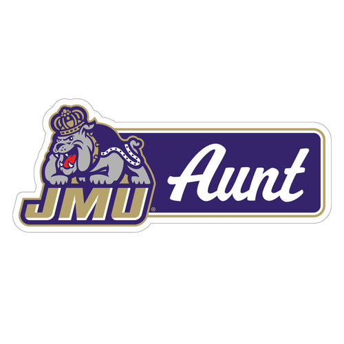 James Madison Dukes Proud Die Cut Magnet Officially Licensed Collegiate Product 4-Inches Wide