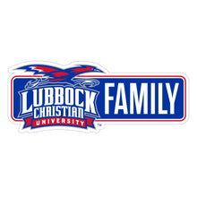 Load image into Gallery viewer, Lubbock Christian University Chaparral Proud Die Cut Decal Officially Licensed Collegiate Product
