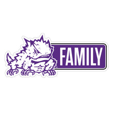 Load image into Gallery viewer, Texas Christian University Proud Die Cut Magnet Officially Licensed Collegiate Product
