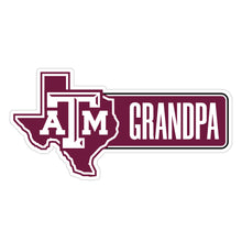 Load image into Gallery viewer, Texas A&amp;M Aggies Proud Die Cut Magnet Officially Licensed Collegiate Product
