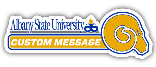 Albany State University 4-Inch Wide Customizable Vinyl Decal Sticker Officially Licensed Collegiate Product 