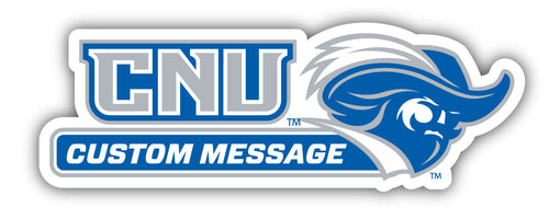 Christopher Newport Captains 4-Inch Wide Customizable Vinyl Decal Sticker Officially Licensed Collegiate Product 