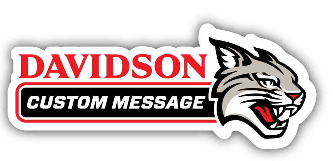 Davidson College 4-Inch Wide Customizable Vinyl Decal Sticker Officially Licensed Collegiate Product 