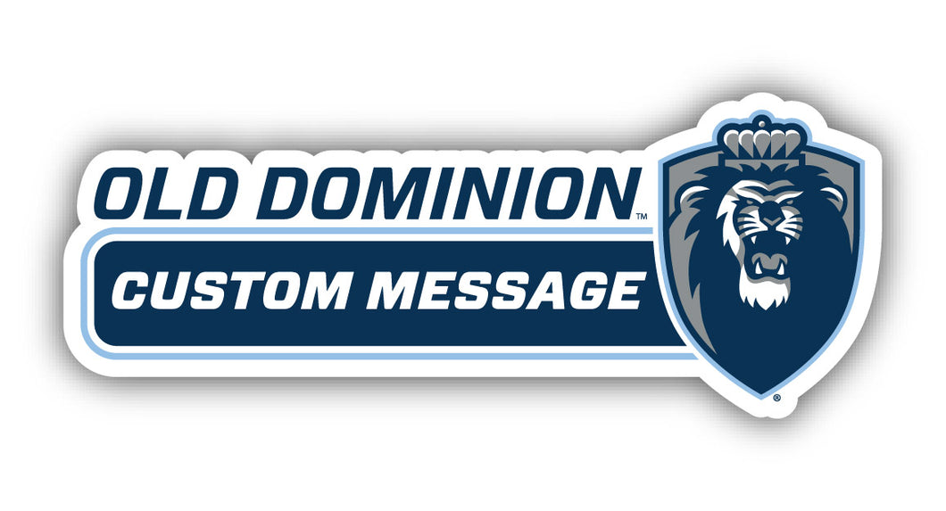 Old Dominion Monarchs 4-Inch Wide Customizable Vinyl Decal Sticker Officially Licensed Collegiate Product 