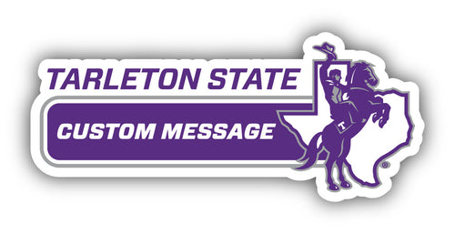 Tarleton State University 4-Inch Wide Customizable Vinyl Decal Sticker Officially Licensed Collegiate Product 