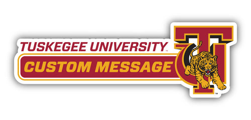 Tuskegee University 4-Inch Wide Customizable Vinyl Decal Sticker Officially Licensed Collegiate Product 