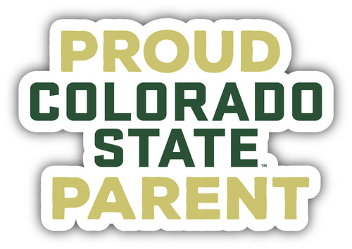 Colorado State Rams 4-Inch Proud Parent NCAA Vinyl Sticker - Durable School Spirit Decal