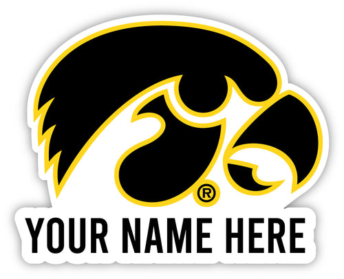 Iowa Hawkeyes Customizable Round Vinyl Decal Sticker Officially Licensed Collegiate Product 10-Inch