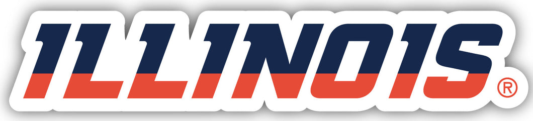 Illinois Fighting Illini Wordmark Vinyl Decal Sticker