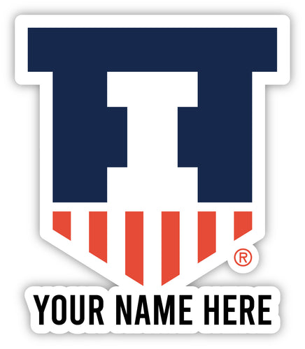 Illinois Fighting Illini Customizable Round Magnet Officially Licensed Collegiate Product 3-Inch