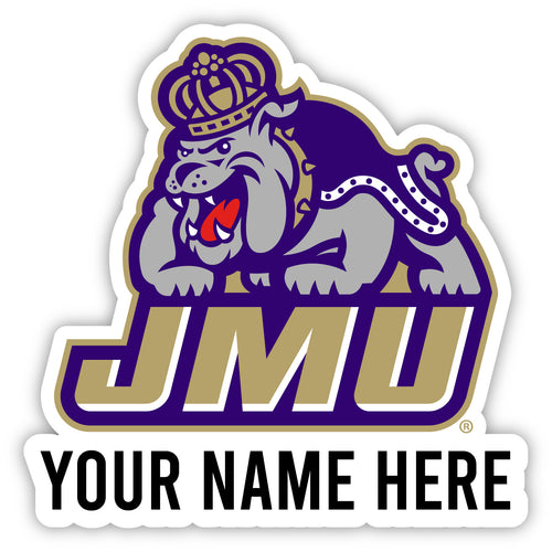 James Madison Dukes Customizable Round Vinyl Decal Sticker Officially Licensed Collegiate Product 3-Inch