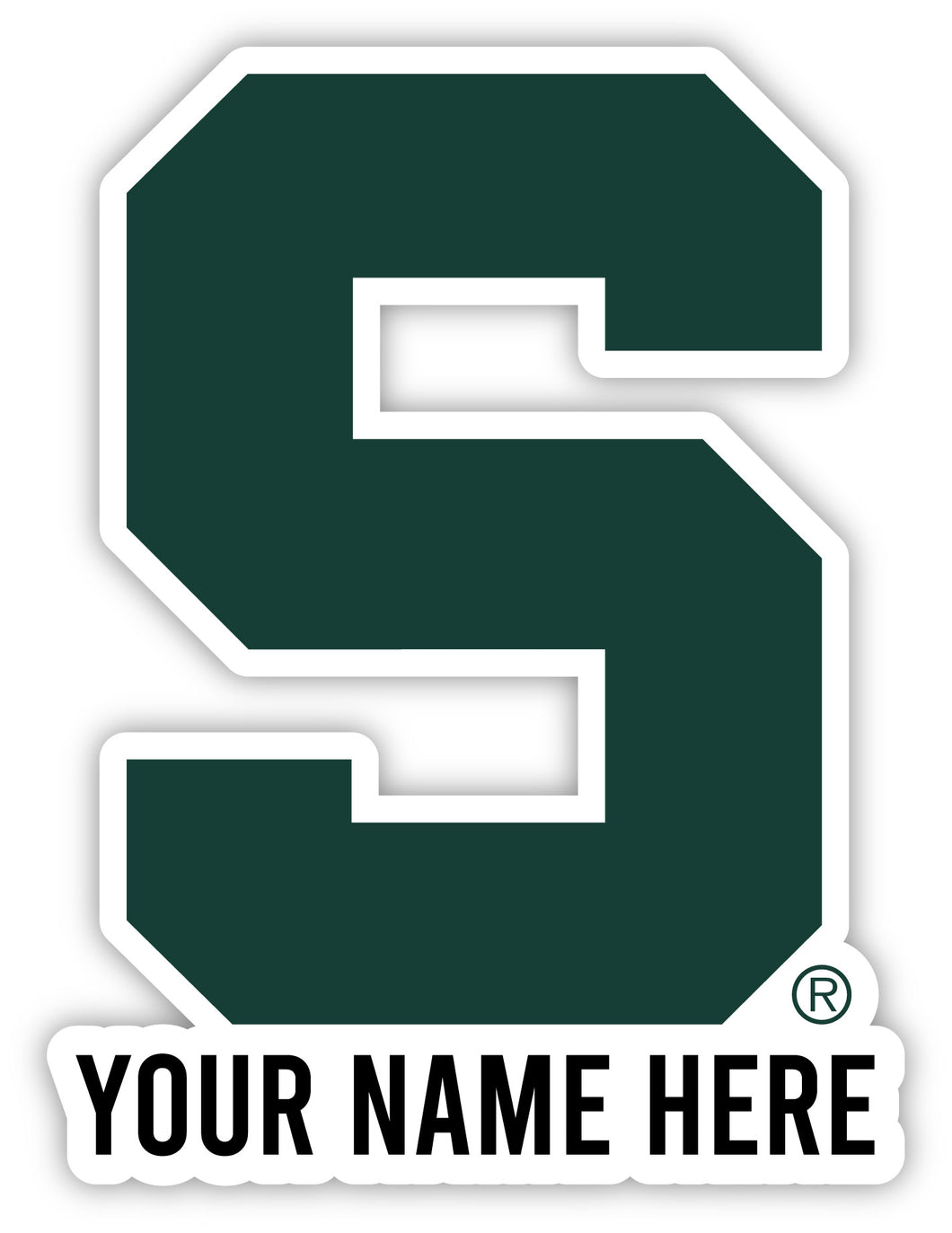 Michigan State Spartans Customizable Round Magnet Officially Licensed Collegiate Product 3-Inch