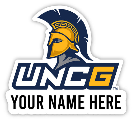 North Carolina Greensboro Spartans Customizable Round Vinyl Decal Sticker Officially Licensed Collegiate Product 12-Inch