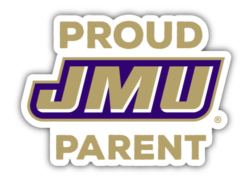 James Madison Dukes 4-Inch Proud Parent NCAA Vinyl Sticker - Durable School Spirit Decal