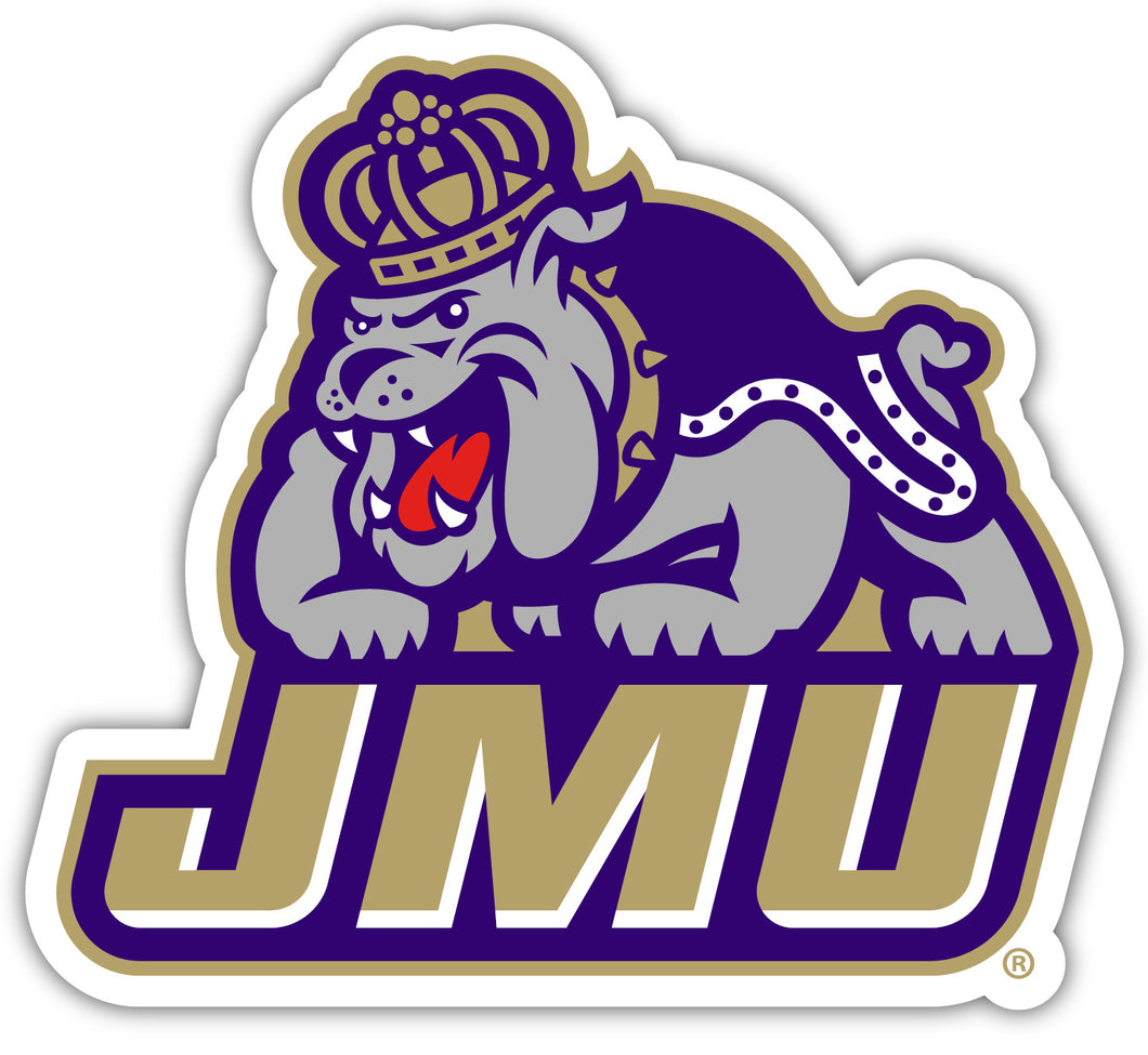 James Madison Dukes 4 Inch Vinyl Decal Magnet Officially Licensed Collegiate Product