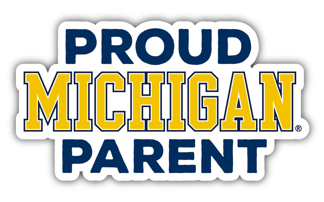 Michigan Wolverines 4-Inch Proud Parent NCAA Vinyl Sticker - Durable School Spirit Decal