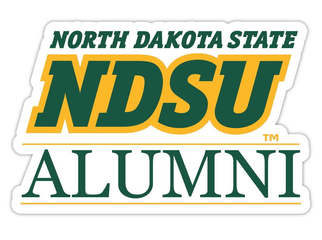 North Dakota State Bison 4-Inch Alumni 4-Pack NCAA Vinyl Sticker - Durable School Spirit Decal