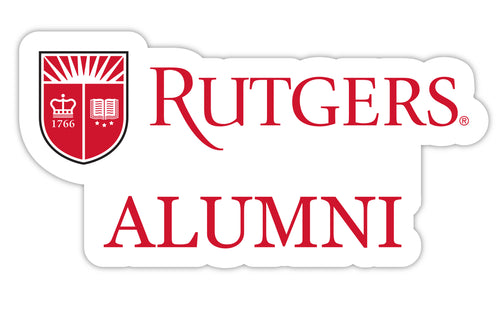 Rutgers Scarlet Knights 4-Inch Alumni 4-Pack NCAA Vinyl Sticker - Durable School Spirit Decal