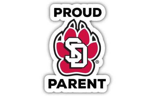 South Dakota Coyotes 4-Inch Proud Parent NCAA Vinyl Sticker - Durable School Spirit Decal