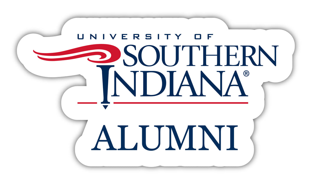 University of Southern Indiana 4-Inch Laser Cut Alumni Vinyl Decal Sticker Officially Licensed Collegiate Product 4-Pack