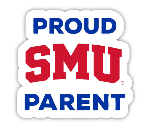 Southern Methodist University 4-Inch Proud Parent NCAA Vinyl Sticker - Durable School Spirit Decal