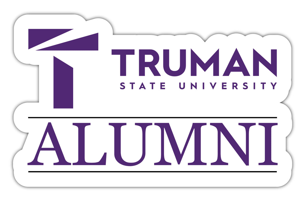 Truman State University 4-Inch Laser Cut Alumni Vinyl Decal Sticker Officially Licensed Collegiate Product 4-Pack