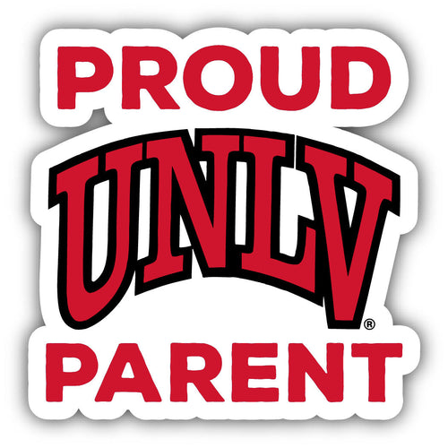 UNLV Rebels 4-Inch Proud Parent 4-Pack NCAA Vinyl Sticker - Durable School Spirit Decal