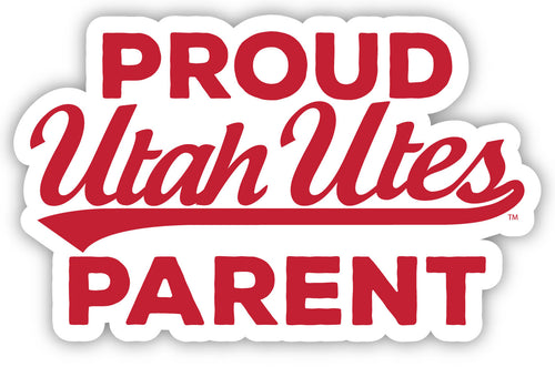 Utah Utes 4-Inch Proud Parent NCAA Vinyl Sticker - Durable School Spirit Decal