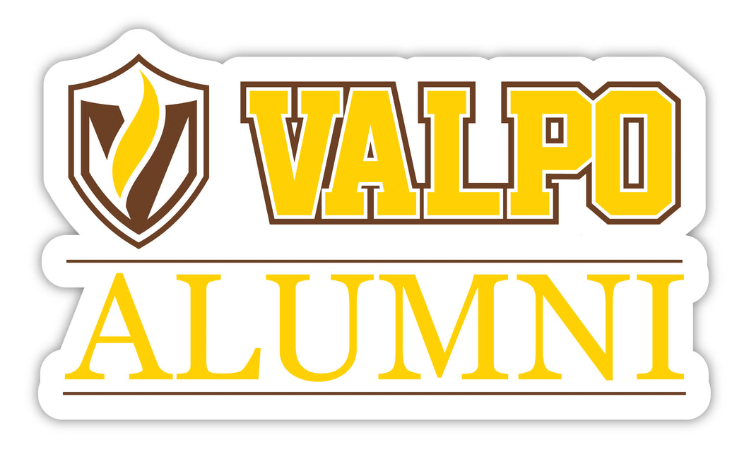 Valparaiso University 4-Inch Alumni 4-Pack NCAA Vinyl Sticker - Durable School Spirit Decal