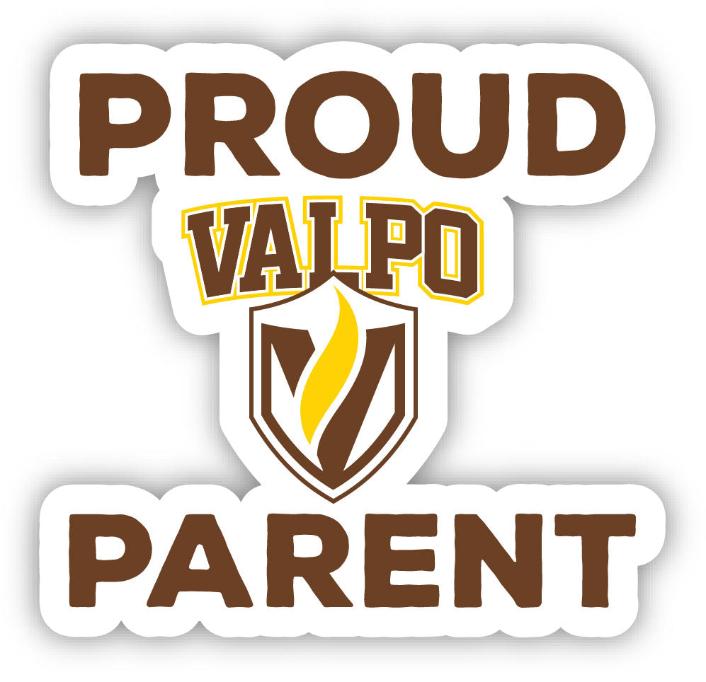 Valparaiso University 4-Inch Proud Parent NCAA Vinyl Sticker - Durable School Spirit Decal