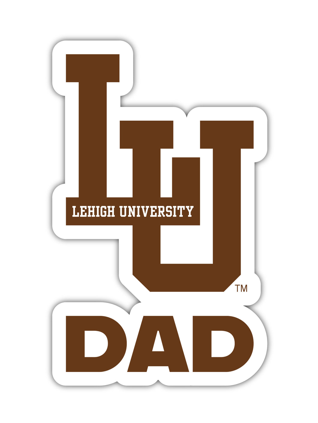 Lehigh University Mountain Hawks 4-Inch Proud Dad Vinyl Decal Sticker Officially Licensed Collegiate Product