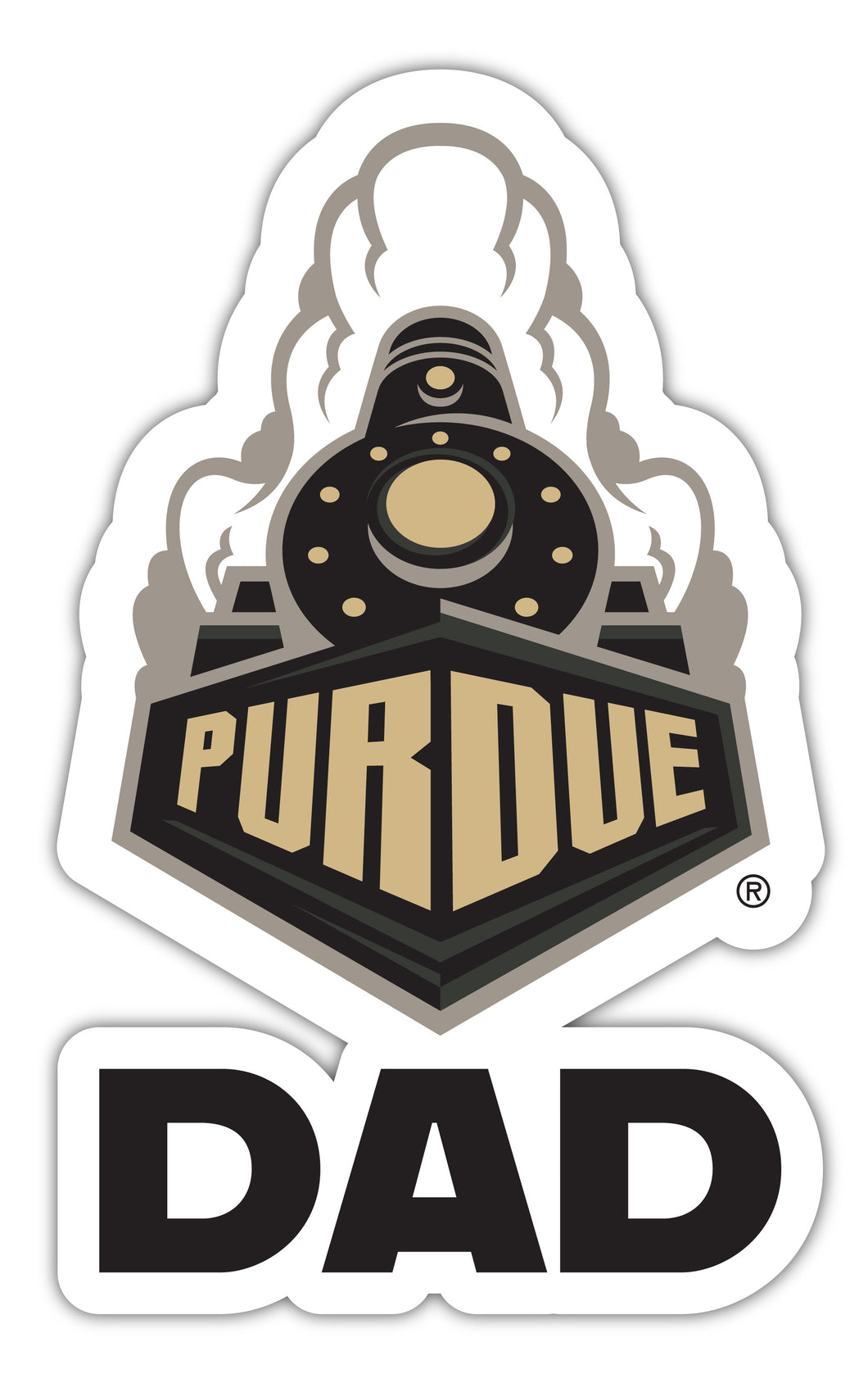 Purdue Boilermakers 4-Inch Proud Dad Vinyl Decal Sticker Officially Licensed Collegiate Product